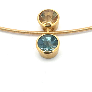 Jutta Munsteiner: 'Spirit Sun' Beryl and Aqua Necklace