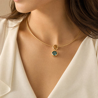 Jutta Munsteiner: 'Spirit Sun' Beryl and Aqua Necklace