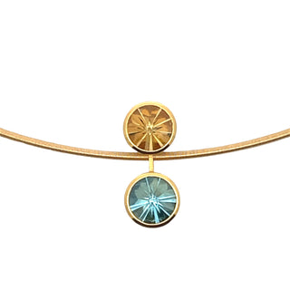 Jutta Munsteiner: 'Spirit Sun' Beryl and Aqua Necklace
