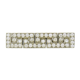Diamond Deco Style Brooch