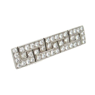 Diamond Deco Style Brooch