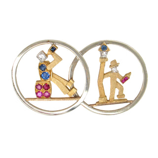 'On The Town' Brooch, Circa 1970's