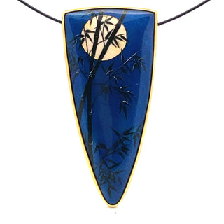 Larissa Podgoretz: 'Moonlit Bamboo' Brooch Pendant