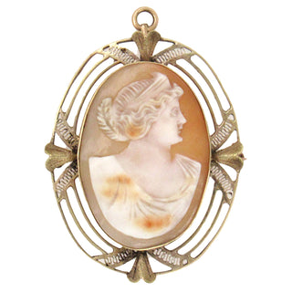 Antique Shell Cameo Pin/Pendant