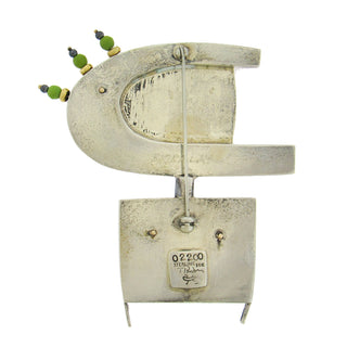 Tod Pardon: Sterling Inlay Brooch & Sculpture