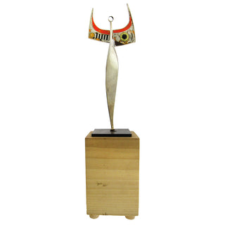 Tod Pardon: Sterling Inlay Brooch & Sculpture