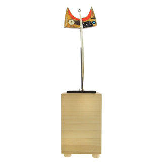 Tod Pardon: Sterling Inlay Brooch & Sculpture