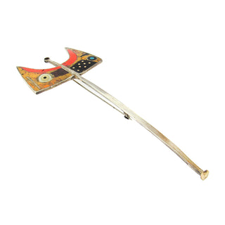 Tod Pardon: Sterling Inlay Brooch & Sculpture