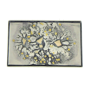 Earl Pardon:  Sterling and Gold Brooch