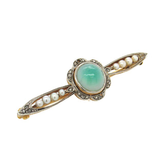 Antique Jadeite Bar Pin