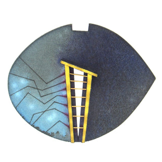 Rebekah Laskin: 3-D Hand Painted Brooch