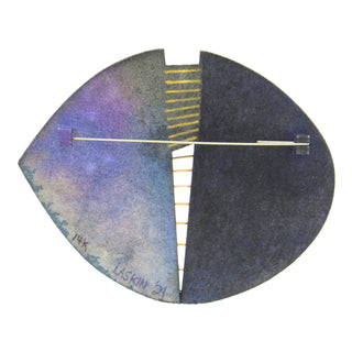 Rebekah Laskin: 3-D Hand Painted Brooch