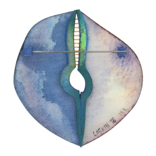 Rebekah Laskin: 3-D Hand Painted Brooch
