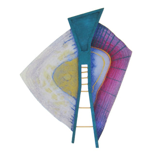 Rebekah Laskin: 3-D Hand Painted Brooch