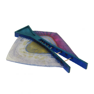 Rebekah Laskin: 3-D Hand Painted Brooch