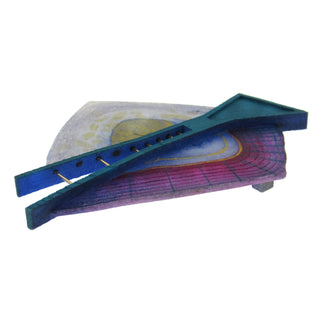 Rebekah Laskin: 3-D Hand Painted Brooch