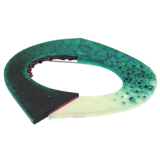 Rebekah Laskin: 3-D Hand Painted Brooch