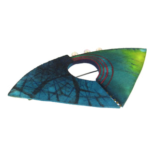 Rebekah Laskin: 3-D Hand Painted Brooch