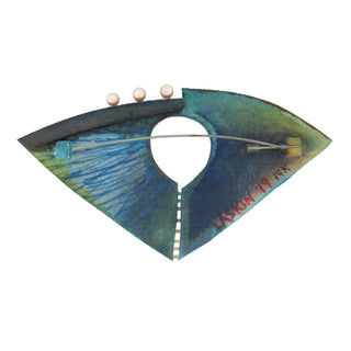 Rebekah Laskin: 3-D Hand Painted Brooch