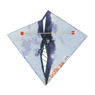 Rebekah Laskin: 3-D Hand Painted Brooch