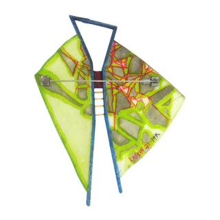 Rebekah Laskin: 3-D Hand Painted Brooch
