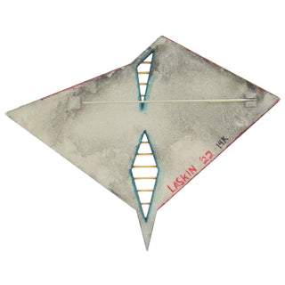 Rebekah Laskin: 3-D Hand Painted Brooch