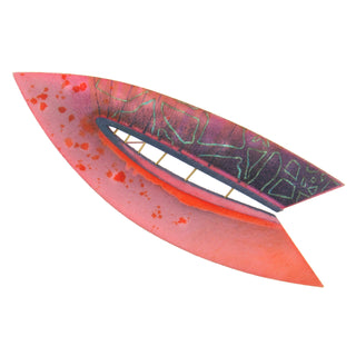 Rebekah Laskin: 3D Printed Hand Painted Brooch