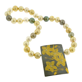 Peter Schmid: Fused Flower Brooch Pendant