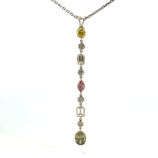 Fancy Diamond Pendant Necklace