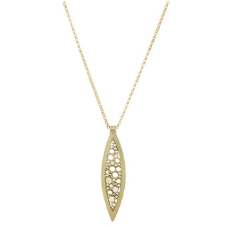 Belle Brooke: Gold Diamond Luz Pendant Necklace
