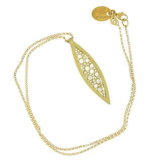 Belle Brooke: Gold Diamond Luz Pendant Necklace