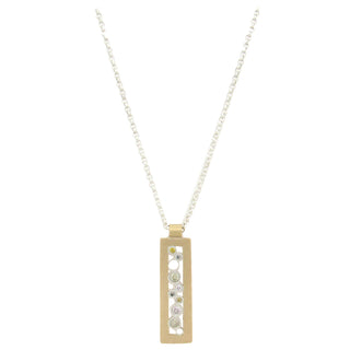 Belle Brooke: Sol Rectangular Diamond Pendant