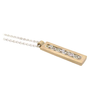 Belle Brooke: Sol Rectangular Diamond Pendant