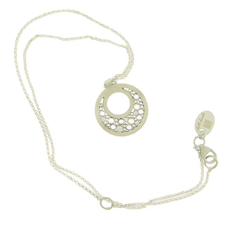 Belle Brooke: Half Moon Diamond Pendant Necklace