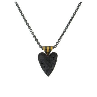Atelier Zobel: Hematite Heart Necklace