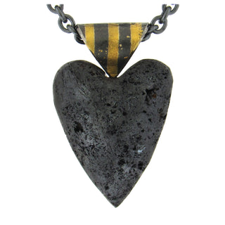 Atelier Zobel: Hematite Heart Necklace