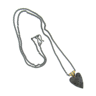 Atelier Zobel: Hematite Heart Necklace