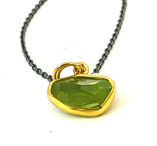 Margoni Studio: Peridot Pendant Necklace