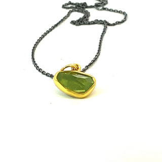 Margoni Studio: Peridot Pendant Necklace