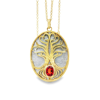 Alishan: 'Tree of Life" Sapphire Necklace