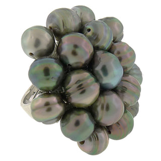 Tahitian Pearl Cluster Ring
