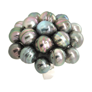 Tahitian Pearl Cluster Ring