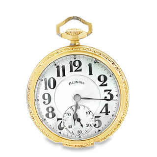 Gold-filled Illinois Railroad Pocket Watch