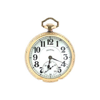 Gold-filled Illinois Railroad Pocket Watch