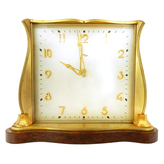 Swiss Scroll Mantel/Desk Clock