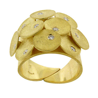 18K and Diamond Cluster Ring