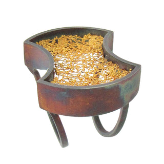 Arata Fuchi: Sterling and Woven Pure Gold Ring