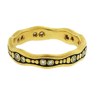 Alex Sepkus: Sparkling Stream Wedding Band