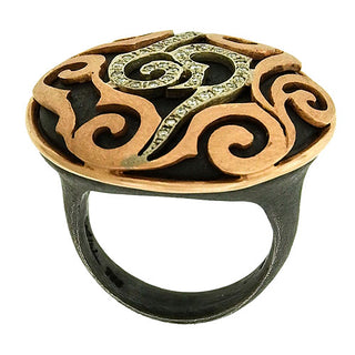 Alishan: Diamond Scroll Ring