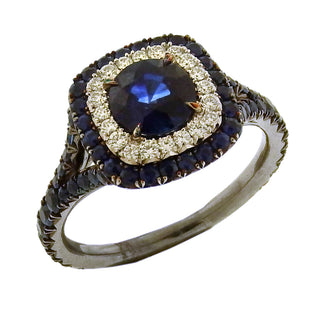Omi Prive: Sapphire Solitaire Ring